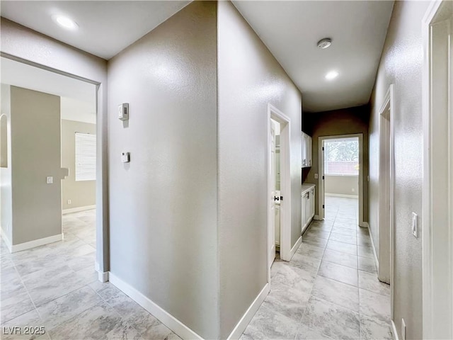 3532 Mountain Park St, Las Vegas, NV 89129 - hallway with baseboards and light tile patterned floors