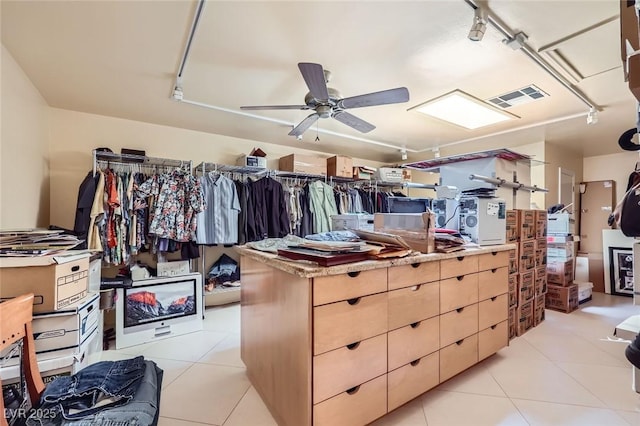 2770 La Casita Ave, Las Vegas, NV 89120 - spacious closet with light tile patterned flooring and a ceiling fan