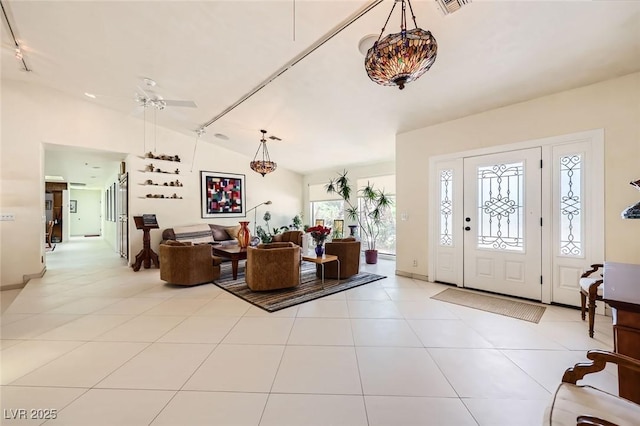 2770 La Casita Ave, Las Vegas, NV 89120 - entryway with vaulted ceiling and tile patterned floors