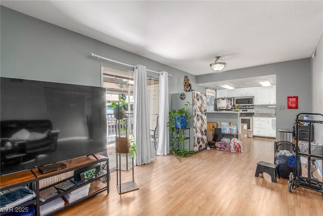 5301 River Glen Dr Unit 205, Las Vegas, NV 89103 - living area with light wood-style floors