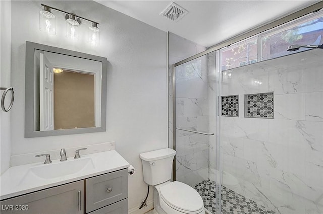 229 N Buteo Woods Ln, Las Vegas, NV 89144 - full bath featuring vanity and a marble finish shower