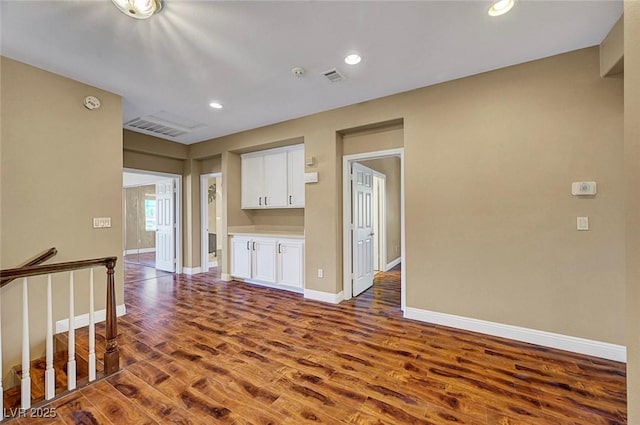 229 N Buteo Woods Ln, Las Vegas, NV 89144 - unfurnished room with dark wood finished floors, recessed lighting, and a smoke detector