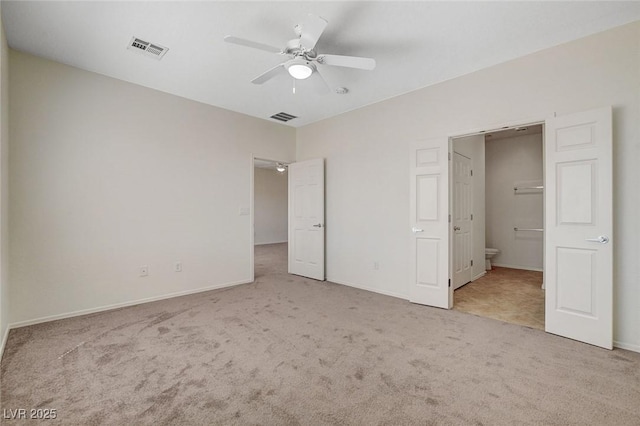 2508 Chasma Dr, Henderson, NV 89044 - unfurnished bedroom featuring carpet flooring, ensuite bathroom, and a ceiling fan