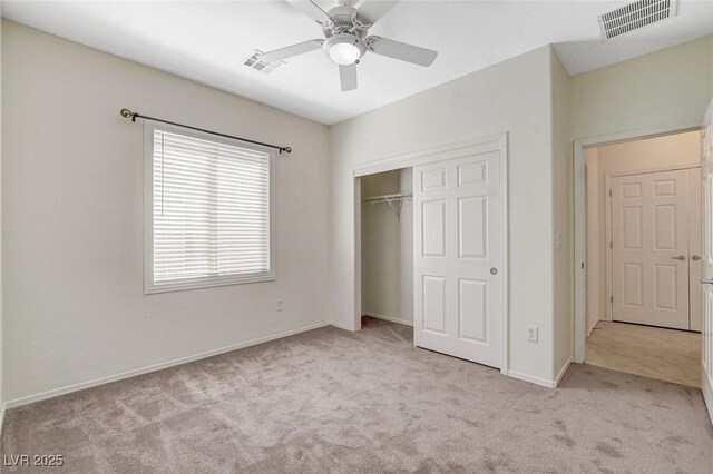 2508 Chasma Dr, Henderson, NV 89044 - unfurnished bedroom with carpet, a closet, and ceiling fan