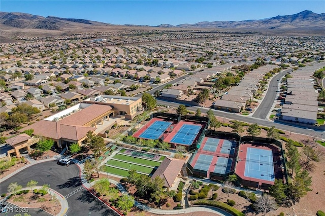 2508 Chasma Dr, Henderson, NV 89044 - aerial perspective of suburban area featuring a mountain backdrop