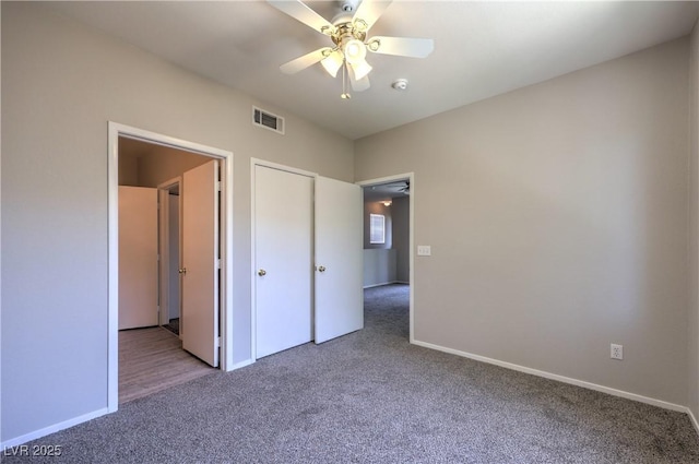 9050 W Warm Springs Rd Unit 2062, Las Vegas, NV 89148 - unfurnished bedroom featuring carpet flooring and ceiling fan