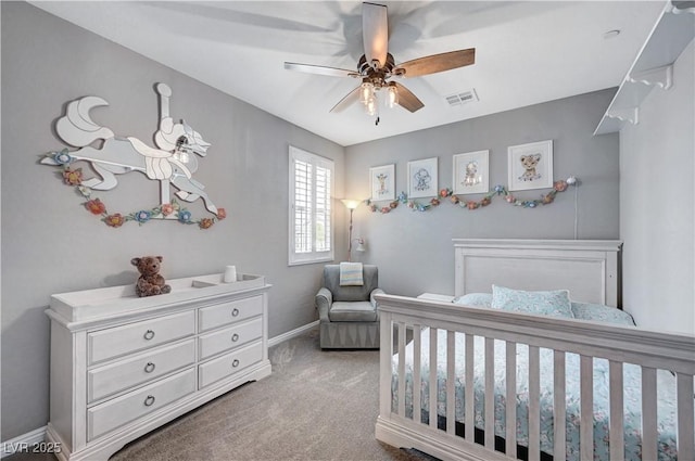 2433 Amatrice St, Henderson, NV 89044 - carpeted bedroom featuring baseboards and ceiling fan