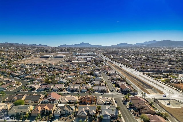 816 Sandsprings St, Henderson, NV 89011 - aerial view of property and surrounding area with a mountainous background and nearby suburban area