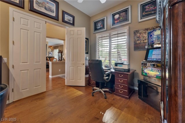 1704 River Birch St, Las Vegas, NV 89117 - office with wood finished floors