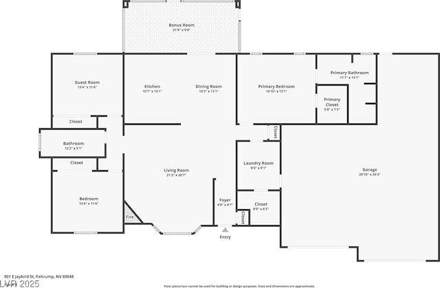 901 E Jaybird St, Pahrump, NV 89048 - view of room layout