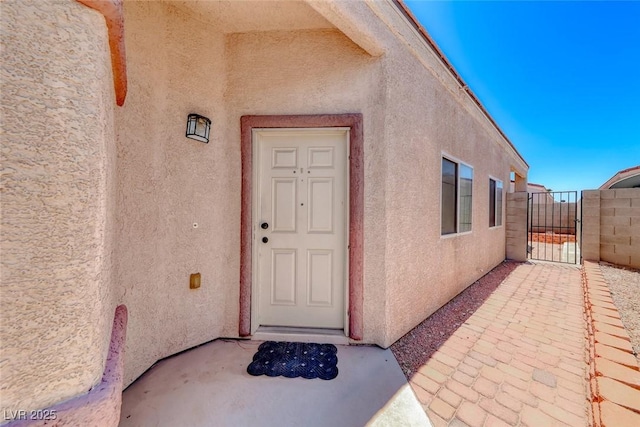 1717 Dwayne Stedman Ave, Las Vegas, NV 89106 - entrance to property featuring stucco siding and a gate