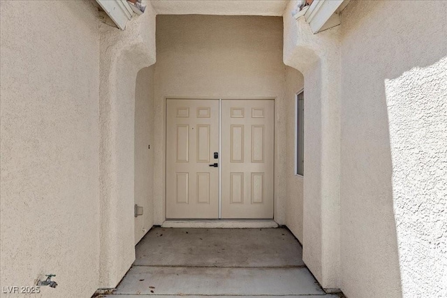 4029 Ricebird Way N, Las Vegas, NV 89084 - doorway to property with stucco siding