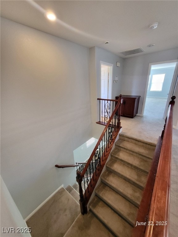 9530 Windsor Forest Ct, Las Vegas, NV 89123 - stairway with carpet and baseboards