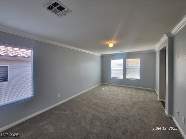 9530 Windsor Forest Ct, Las Vegas, NV 89123 - spare room with crown molding and carpet floors