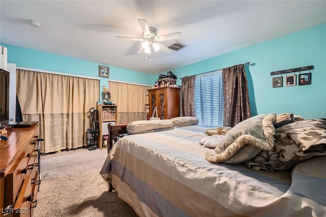 6616 Celeste Ave, Las Vegas, NV 89107 - bedroom with carpet floors and a ceiling fan
