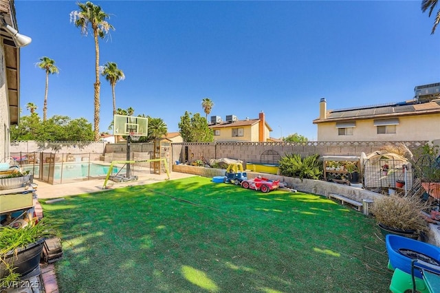 6616 Celeste Ave, Las Vegas, NV 89107 - fenced backyard featuring a patio area