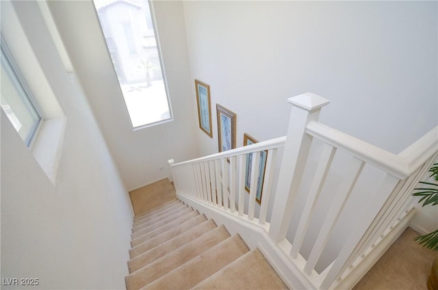 6098 Darkfeather Way, Las Vegas, NV 89139 - stairway with carpet