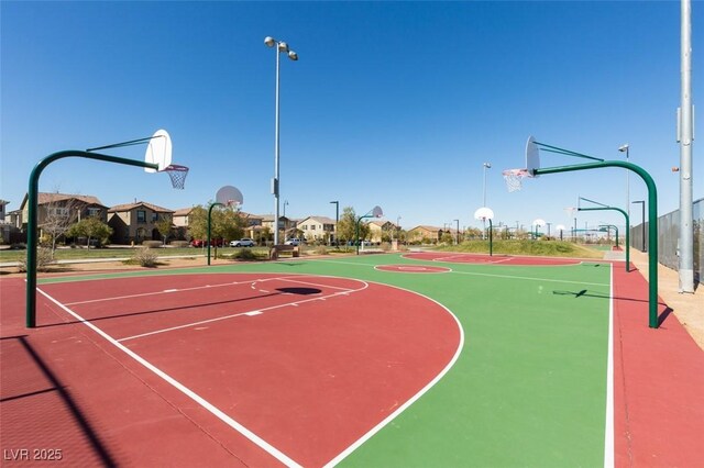3166 Via Da Vinci, Henderson, NV 89044 - view of sport court featuring community basketball court and a residential view