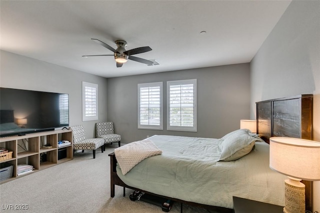 3166 Via Da Vinci, Henderson, NV 89044 - bedroom featuring carpet and a ceiling fan