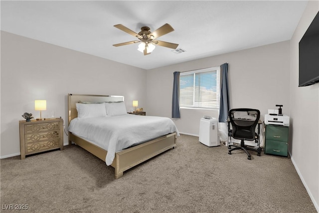 9957 Fine Fern St, Las Vegas, NV 89183 - carpeted bedroom featuring baseboards and a ceiling fan