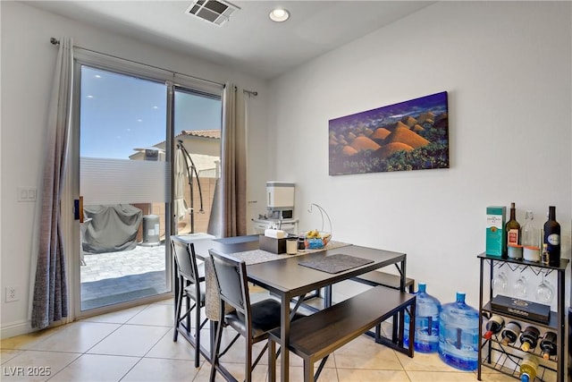 9864 Maspalomas St, Las Vegas, NV 89178 - dining space featuring light tile patterned floors and recessed lighting