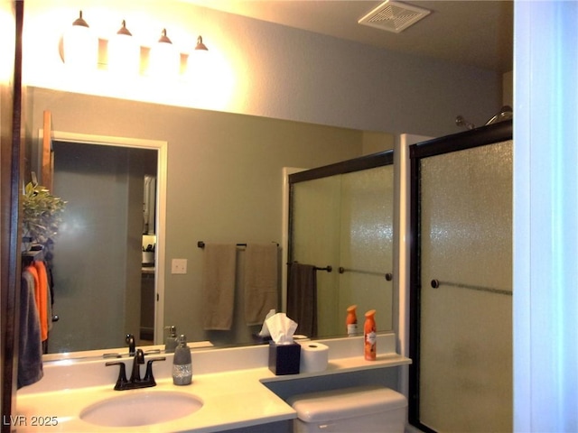 3337 Partridge Run St, Laughlin, NV 89029 - full bathroom with a shower with door and vanity