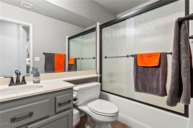 3337 Partridge Run St, Laughlin, NV 89029 - bathroom with vanity and shower / bath combination with glass door