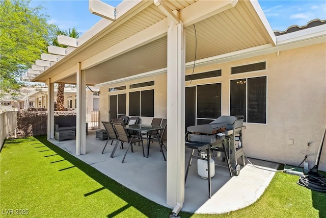 3337 Partridge Run St, Laughlin, NV 89029 - view of patio / terrace with a grill