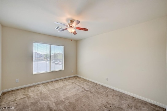 8768 Tom Noon Ave Unit 101, Las Vegas, NV 89178 - spare room with light colored carpet and a ceiling fan