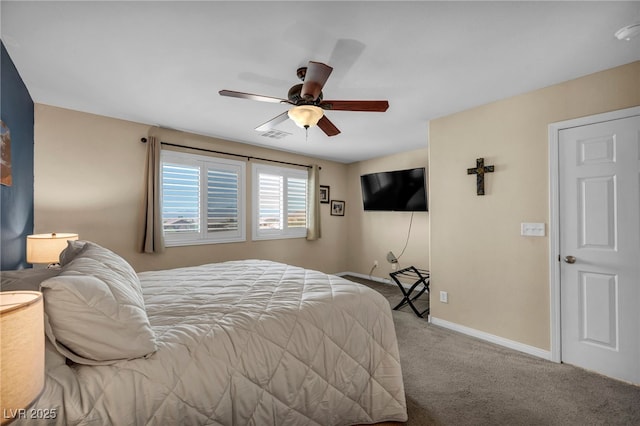 10312 Glimmering Star Dr, Las Vegas, NV 89178 - bedroom with carpet and ceiling fan