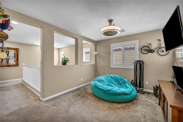 10312 Glimmering Star Dr, Las Vegas, NV 89178 - sitting room featuring carpet floors