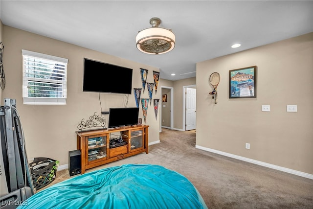 10312 Glimmering Star Dr, Las Vegas, NV 89178 - carpeted bedroom featuring baseboards and recessed lighting