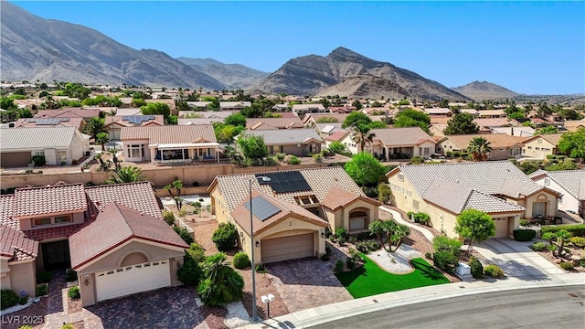 2605 Orchid Valley Dr, Las Vegas, NV 89134 - aerial perspective of suburban area with a mountain backdrop