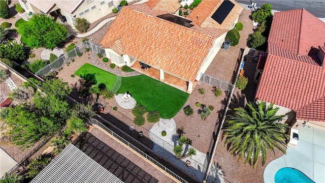 2605 Orchid Valley Dr, Las Vegas, NV 89134 - aerial view of residential area with a pool area