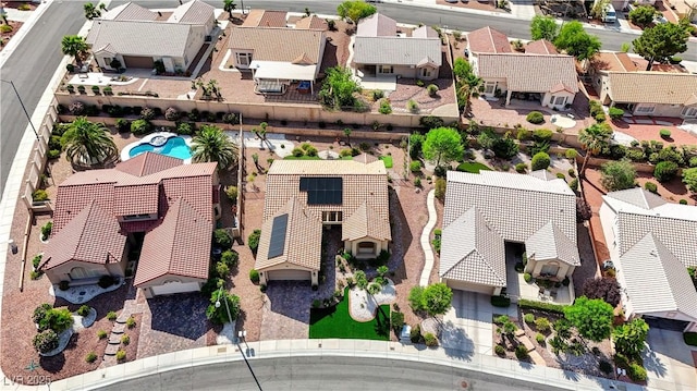 2605 Orchid Valley Dr, Las Vegas, NV 89134 - aerial view of residential area with a pool area