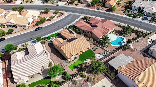 2605 Orchid Valley Dr, Las Vegas, NV 89134 - aerial view of residential area featuring a pool area