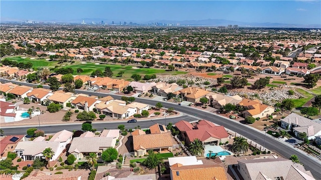 2605 Orchid Valley Dr, Las Vegas, NV 89134 - aerial view of residential area featuring a local golf course