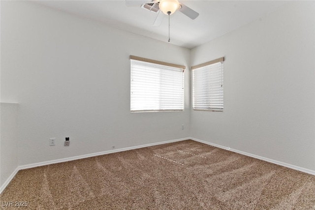 1663 Cloister Ave, Henderson, NV 89014 - carpeted spare room featuring a ceiling fan and baseboards