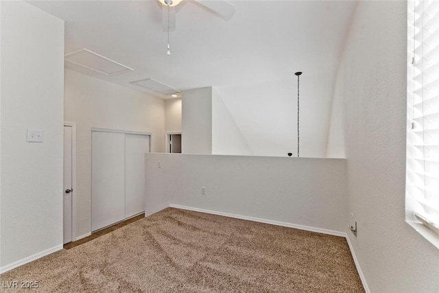 1663 Cloister Ave, Henderson, NV 89014 - carpeted spare room featuring a ceiling fan and baseboards