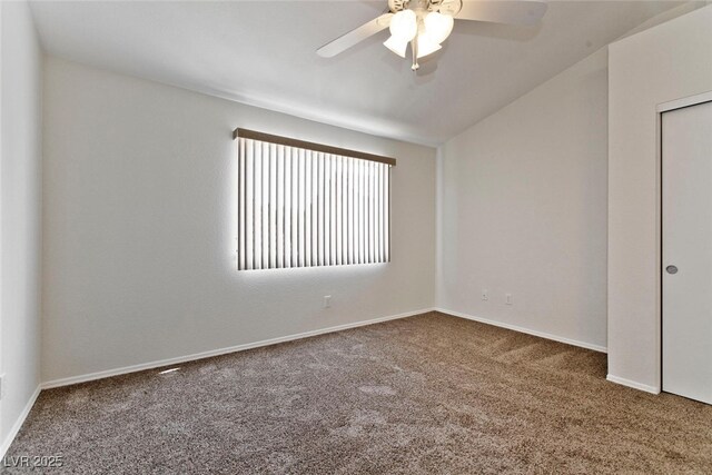 1663 Cloister Ave, Henderson, NV 89014 - carpeted empty room with ceiling fan and baseboards