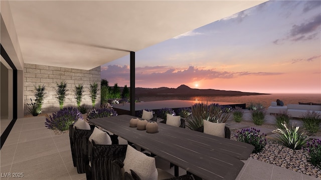 1516 Pleasant Bay Ct, Henderson, NV 89011 - view of patio / terrace featuring outdoor dining space and a water view