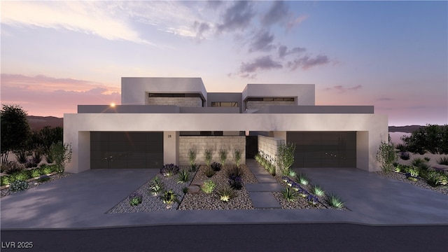 1516 Pleasant Bay Ct, Henderson, NV 89011 - contemporary house with stucco siding, driveway, and a garage