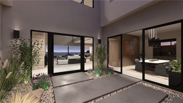1516 Pleasant Bay Ct, Henderson, NV 89011 - view of exterior entry with a patio area and an outdoor hangout area