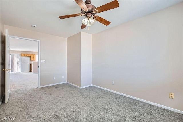 7547 Rolling River Dr, Las Vegas, NV 89131 - carpeted empty room featuring baseboards and a ceiling fan