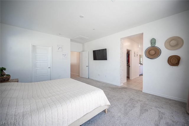9256 Alden Pointe Ct, Las Vegas, NV 89143 - bedroom featuring light colored carpet and baseboards