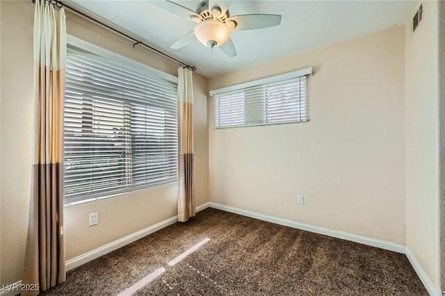 4400 S Jones Blvd Unit 2007, Las Vegas, NV 89103 - unfurnished room with dark colored carpet and ceiling fan