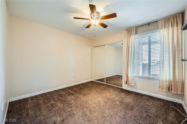 4400 S Jones Blvd Unit 2007, Las Vegas, NV 89103 - unfurnished bedroom with carpet flooring, a closet, and a ceiling fan