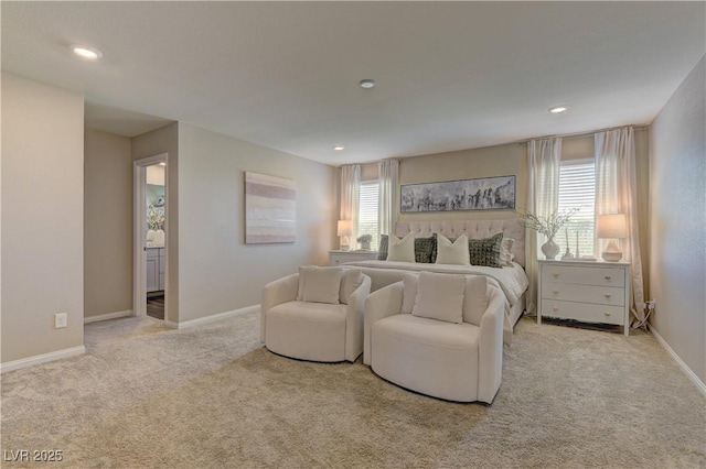 7705 Alder Forest St, Las Vegas, NV 89113 - carpeted bedroom featuring multiple windows and recessed lighting