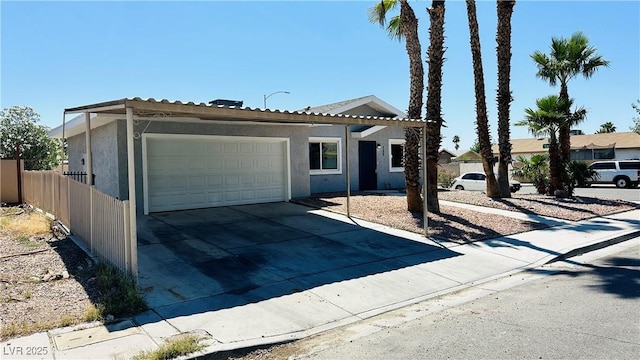 4238 Boratko St, Las Vegas, NV 89115 - ranch-style house with an attached garage, stucco siding, and driveway