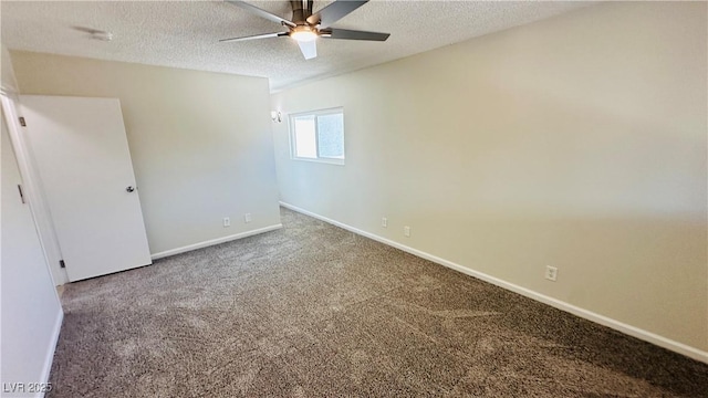 4238 Boratko St, Las Vegas, NV 89115 - unfurnished bedroom with carpet, a textured ceiling, and ceiling fan